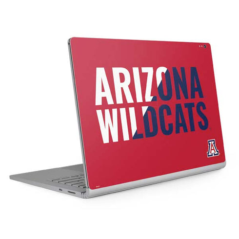 University of Arizona Wildcats Logo Split Red Surface Book 2 13.5in Skin